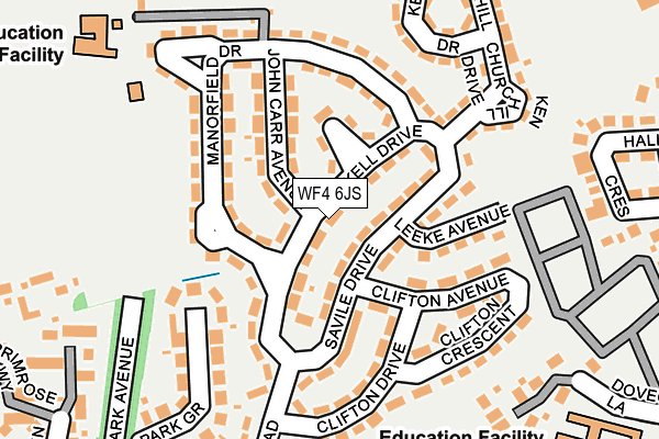 WF4 6JS map - OS OpenMap – Local (Ordnance Survey)