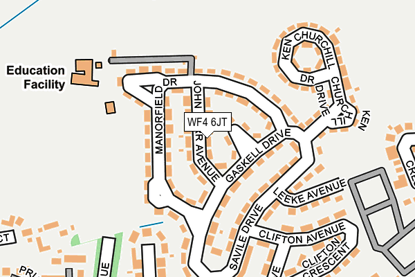 WF4 6JT map - OS OpenMap – Local (Ordnance Survey)