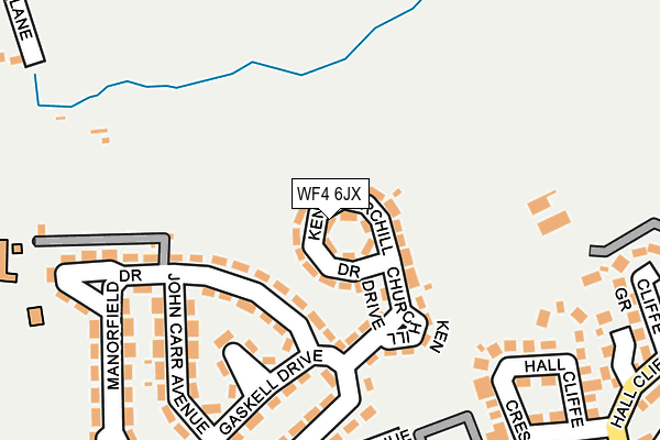 WF4 6JX map - OS OpenMap – Local (Ordnance Survey)