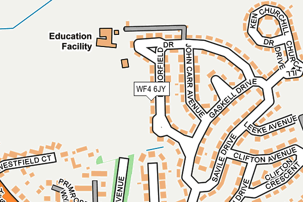 WF4 6JY map - OS OpenMap – Local (Ordnance Survey)