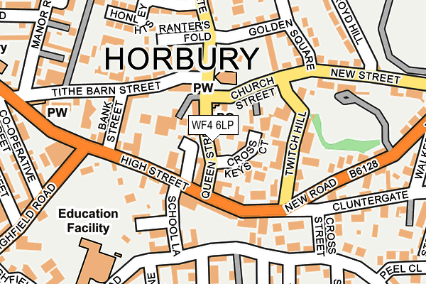 Map of HORBURY DENTAL IMPLANT CLINIC LIMITED at local scale