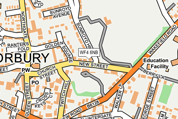 WF4 6NB map - OS OpenMap – Local (Ordnance Survey)