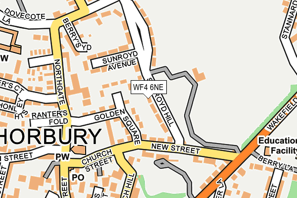 WF4 6NE map - OS OpenMap – Local (Ordnance Survey)