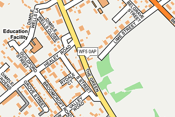 WF5 0AP map - OS OpenMap – Local (Ordnance Survey)