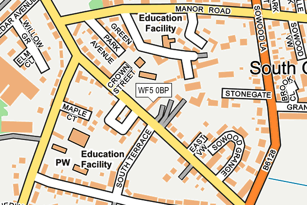 WF5 0BP map - OS OpenMap – Local (Ordnance Survey)