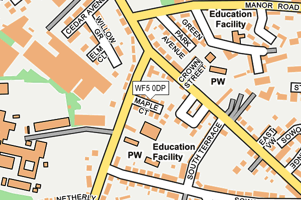 WF5 0DP map - OS OpenMap – Local (Ordnance Survey)