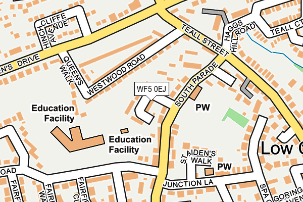 WF5 0EJ map - OS OpenMap – Local (Ordnance Survey)