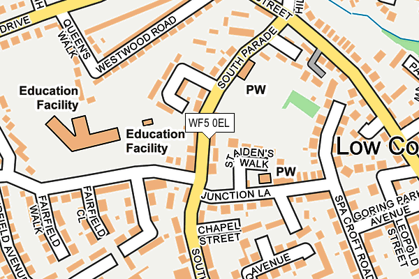 WF5 0EL map - OS OpenMap – Local (Ordnance Survey)