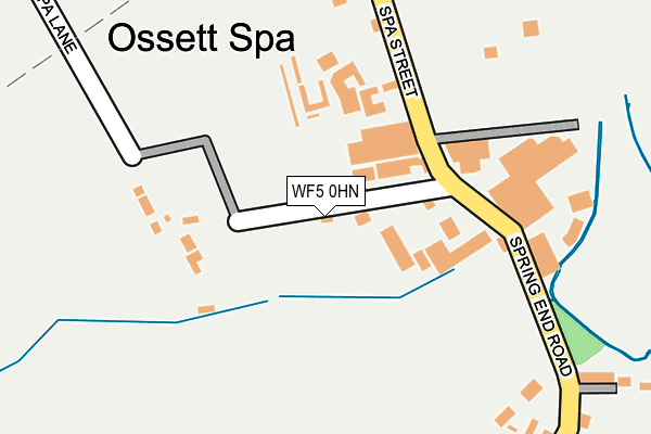 WF5 0HN map - OS OpenMap – Local (Ordnance Survey)