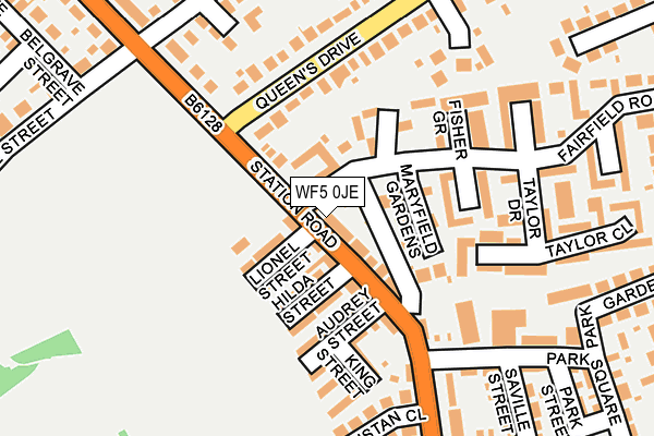 WF5 0JE map - OS OpenMap – Local (Ordnance Survey)