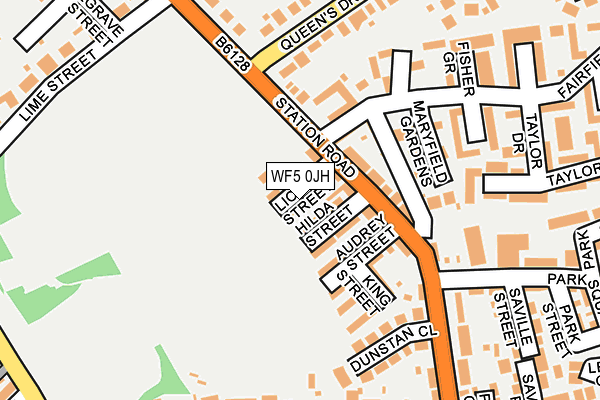 WF5 0JH map - OS OpenMap – Local (Ordnance Survey)