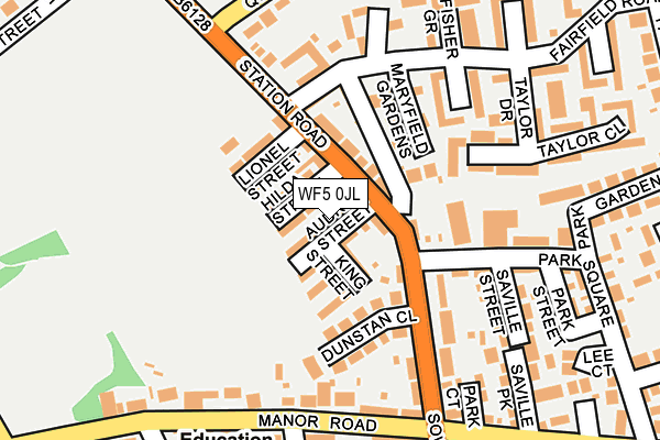 WF5 0JL map - OS OpenMap – Local (Ordnance Survey)