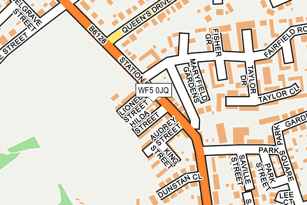 WF5 0JQ map - OS OpenMap – Local (Ordnance Survey)