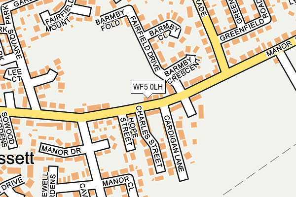 WF5 0LH map - OS OpenMap – Local (Ordnance Survey)