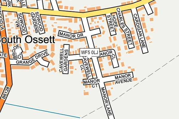 WF5 0LJ map - OS OpenMap – Local (Ordnance Survey)