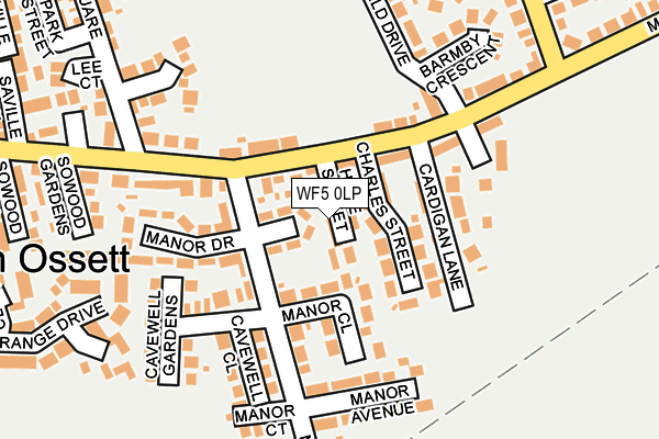 WF5 0LP map - OS OpenMap – Local (Ordnance Survey)