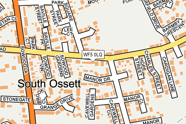 WF5 0LQ map - OS OpenMap – Local (Ordnance Survey)