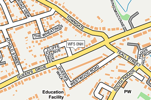 WF5 0NH map - OS OpenMap – Local (Ordnance Survey)