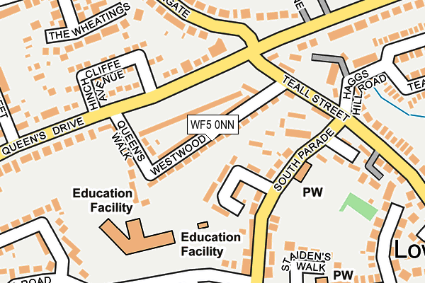 WF5 0NN map - OS OpenMap – Local (Ordnance Survey)