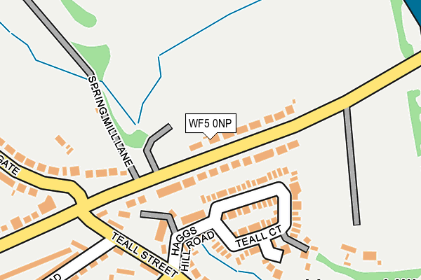 WF5 0NP map - OS OpenMap – Local (Ordnance Survey)