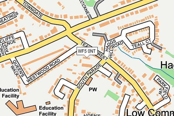 WF5 0NT map - OS OpenMap – Local (Ordnance Survey)