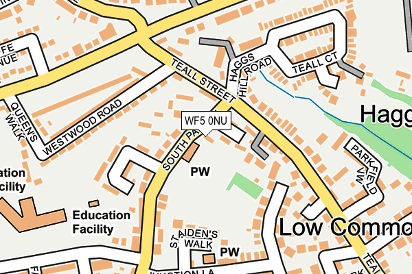 WF5 0NU map - OS OpenMap – Local (Ordnance Survey)