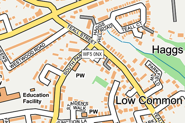 WF5 0NX map - OS OpenMap – Local (Ordnance Survey)