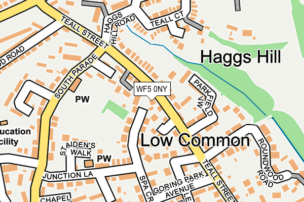 WF5 0NY map - OS OpenMap – Local (Ordnance Survey)