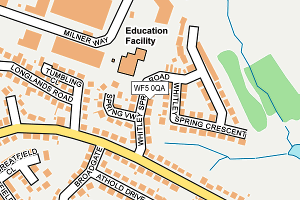 WF5 0QA map - OS OpenMap – Local (Ordnance Survey)
