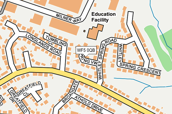 WF5 0QB map - OS OpenMap – Local (Ordnance Survey)