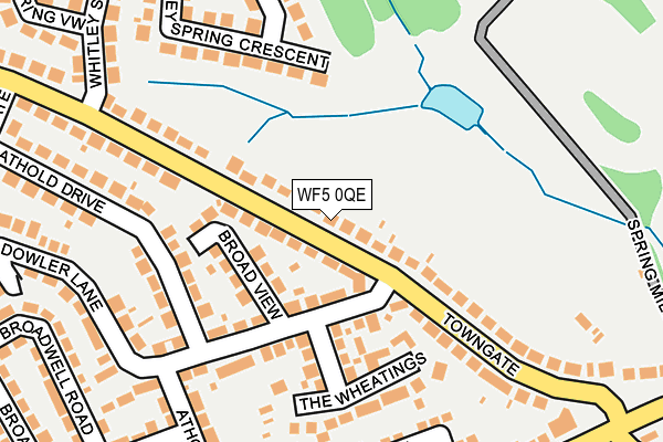 WF5 0QE map - OS OpenMap – Local (Ordnance Survey)