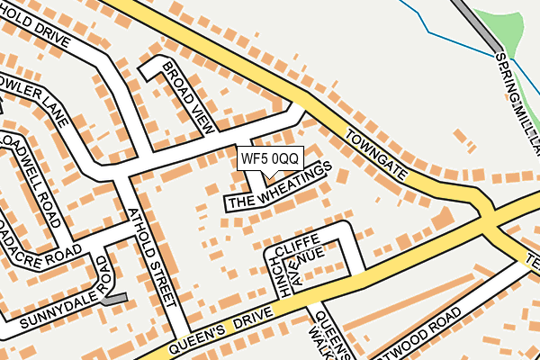 WF5 0QQ map - OS OpenMap – Local (Ordnance Survey)