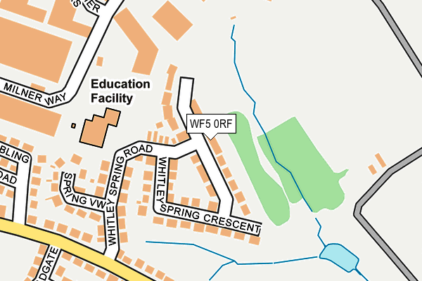 WF5 0RF map - OS OpenMap – Local (Ordnance Survey)