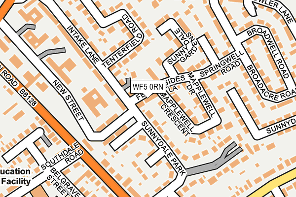 WF5 0RN map - OS OpenMap – Local (Ordnance Survey)