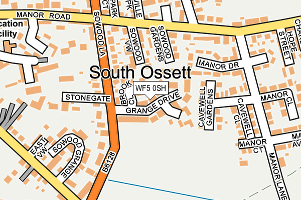 WF5 0SH map - OS OpenMap – Local (Ordnance Survey)