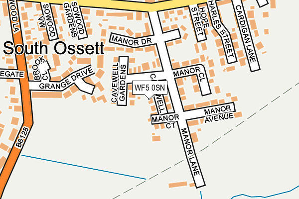 WF5 0SN map - OS OpenMap – Local (Ordnance Survey)