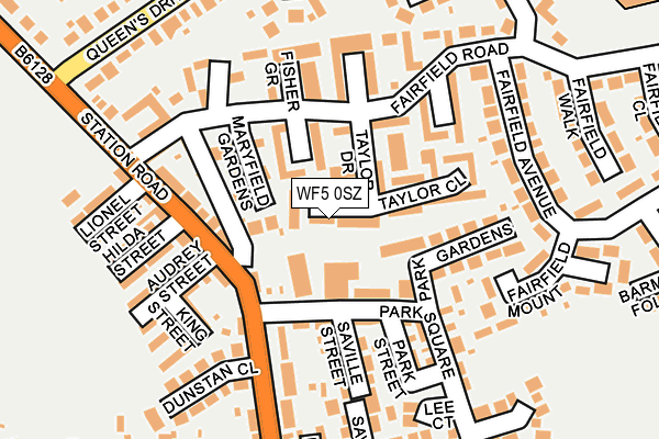 WF5 0SZ map - OS OpenMap – Local (Ordnance Survey)