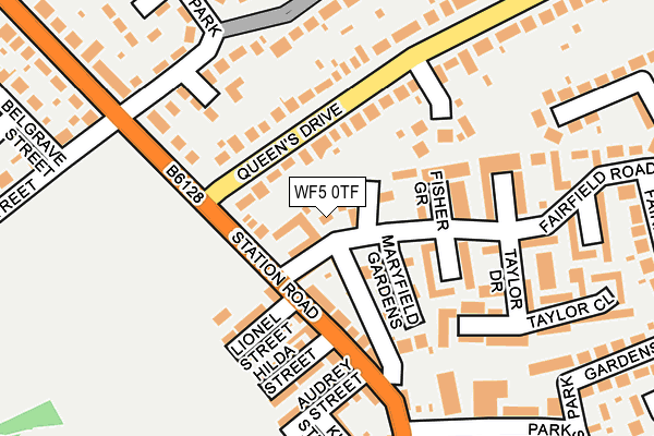 WF5 0TF map - OS OpenMap – Local (Ordnance Survey)