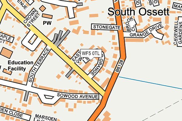 WF5 0TL map - OS OpenMap – Local (Ordnance Survey)