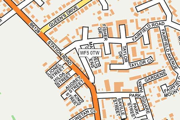 WF5 0TW map - OS OpenMap – Local (Ordnance Survey)