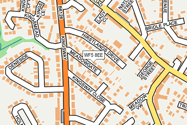 WF5 8EE map - OS OpenMap – Local (Ordnance Survey)