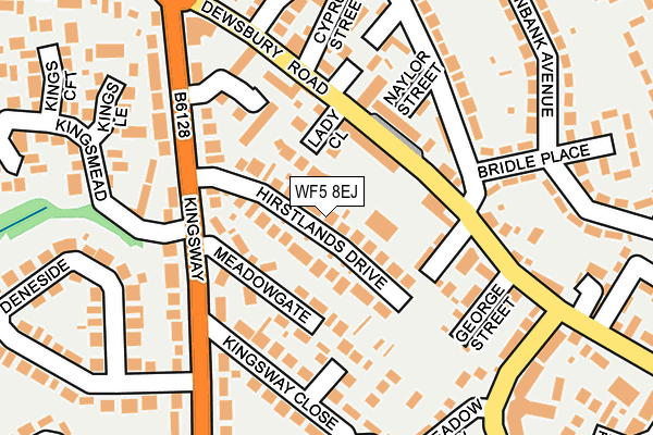 WF5 8EJ map - OS OpenMap – Local (Ordnance Survey)