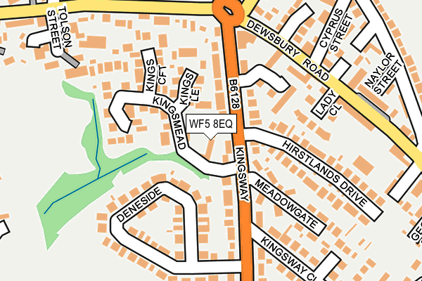 WF5 8EQ map - OS OpenMap – Local (Ordnance Survey)