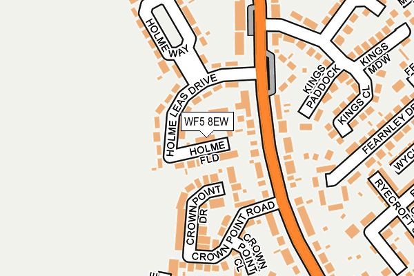 WF5 8EW map - OS OpenMap – Local (Ordnance Survey)