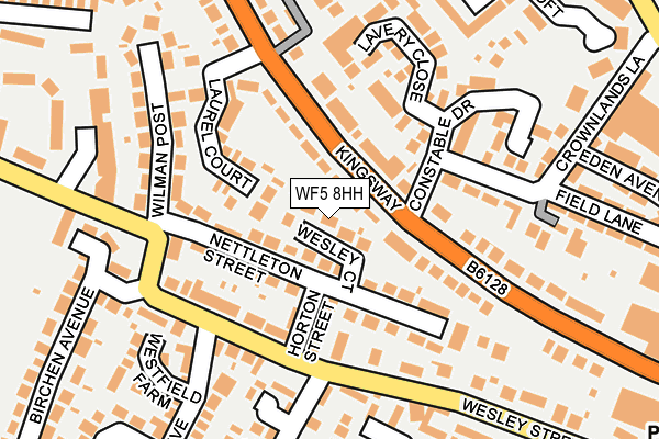 WF5 8HH map - OS OpenMap – Local (Ordnance Survey)