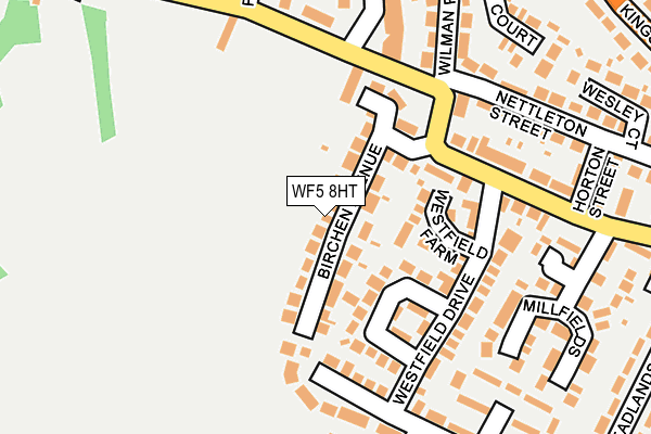 WF5 8HT map - OS OpenMap – Local (Ordnance Survey)