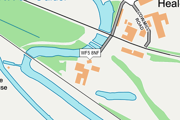 WF5 8NF map - OS OpenMap – Local (Ordnance Survey)