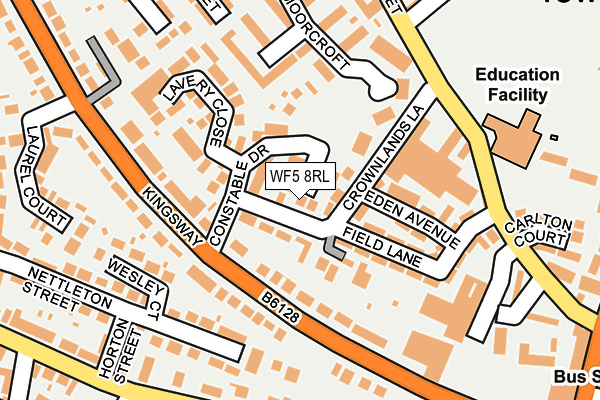 WF5 8RL map - OS OpenMap – Local (Ordnance Survey)