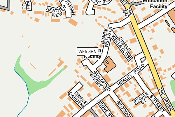 WF5 8RN map - OS OpenMap – Local (Ordnance Survey)