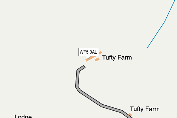 WF5 9AL map - OS OpenMap – Local (Ordnance Survey)